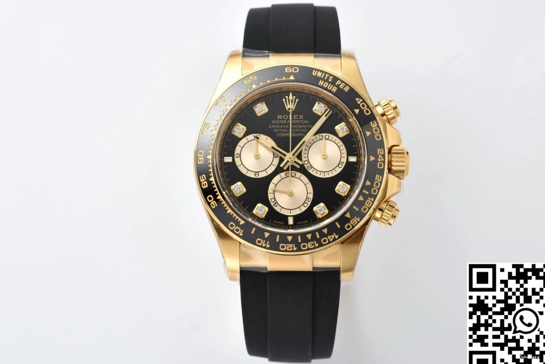 Cosmograph Clean M126518 Black Diamond Factory Daytona Hourmarker Rolex Bezel 0309